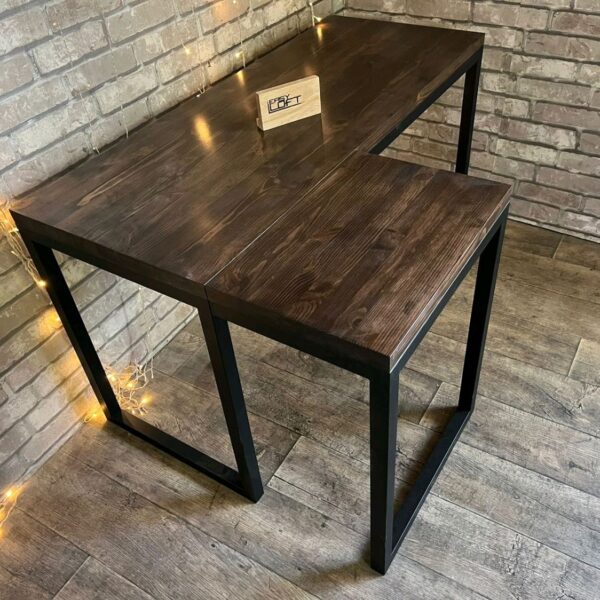 Стол письменный угловой в стиле Лофт С-336