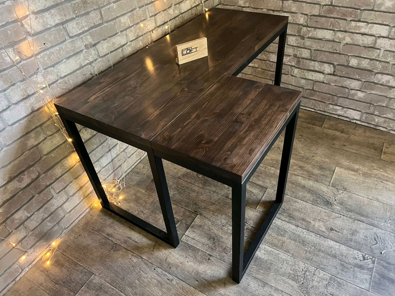 Стол письменный угловой в стиле Лофт С-336