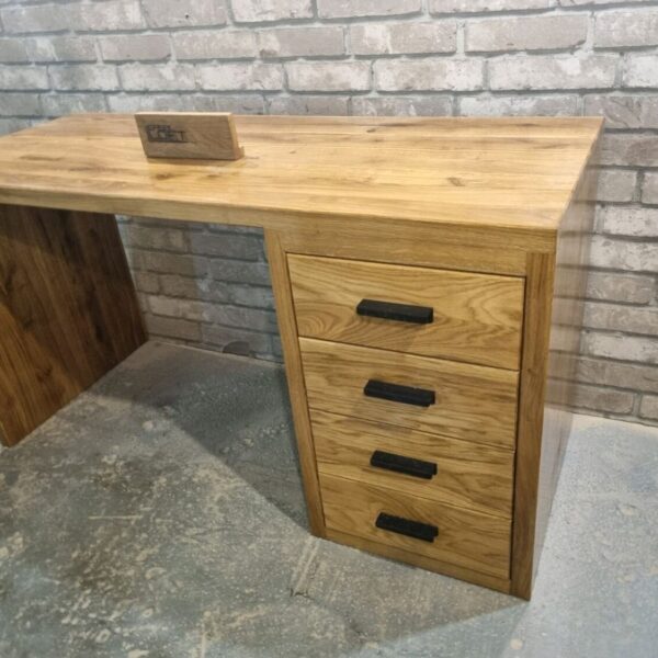 Стол письменный в стиле Лофт из массива дуба С-255