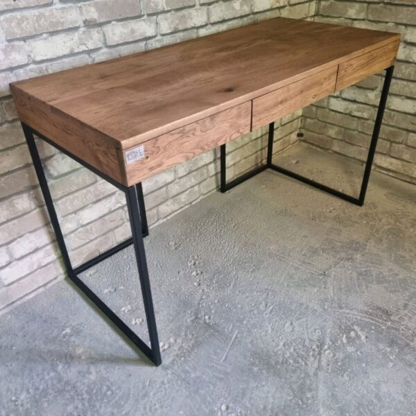 Стол письменный в стиле Лофт из массива дуба С-257