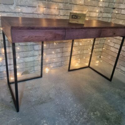 Стол письменный в стиле Лофт из массива дуба С-280