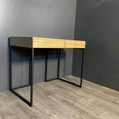 Стол письменный в стиле Лофт из массива дуба С-422