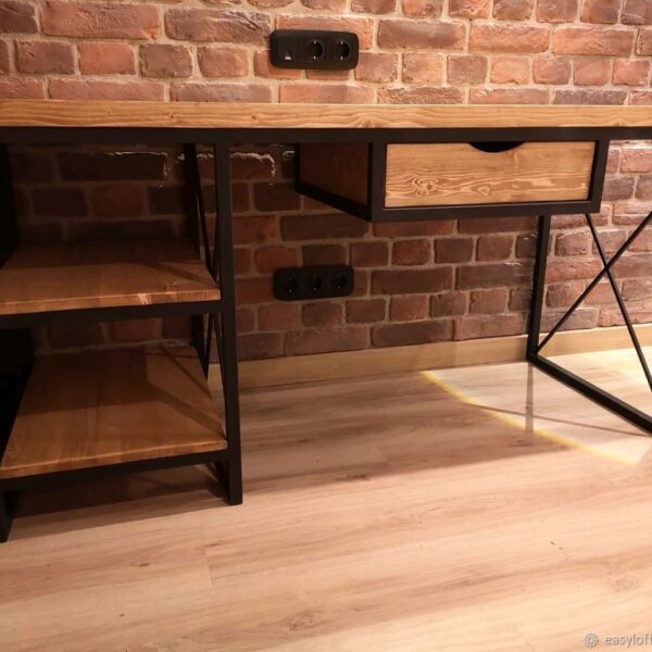 Стол письменный в стиле Лофт С-034