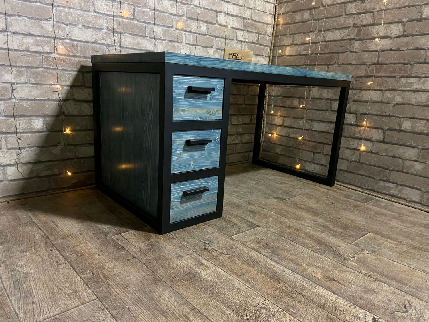 Стол письменный в стиле Лофт С-343