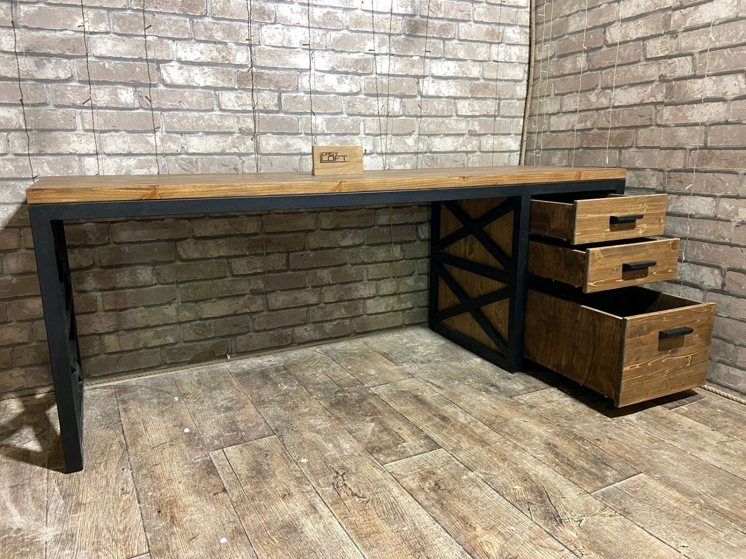 Стол письменный в стиле Лофт С-366