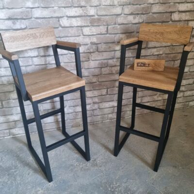 Стул в стиле Лофт из массива дуба У-001