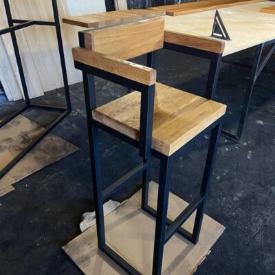 Стул в стиле Лофт из массива дуба У-006