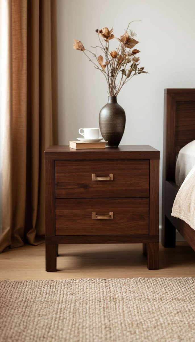 Тумба прикроватная из массива американского ореха №232